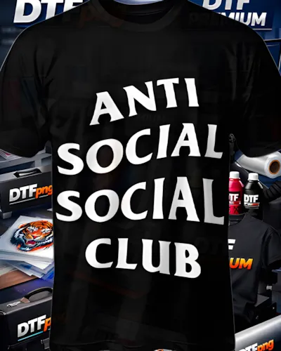 Mockup DTF de Anti Social Clasico Blanco para publicacion editorial dtf-anti-social-social-club-playeras