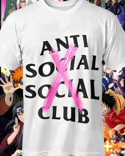 Mockup DTF de Anti Social X Rosa Anti Social para publicacion editorial dtf-anti-social-social-club-playeras