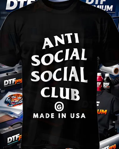 Mockup DTF de Anti Social G Made in USA para publicacion editorial dtf-anti-social-social-club-playeras