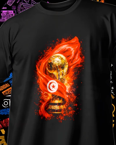 Diseño DTF de copa y seleccion para playera deportiva