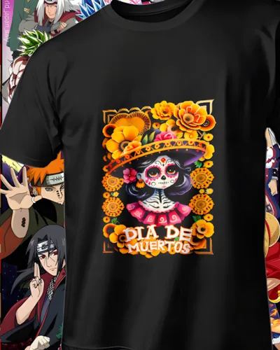 diseños DTF Día de Muertos para impresión DTF: Catrina Violeta de Ofrenda