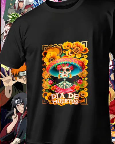 diseños DTF Día de Muertos para impresión DTF: Catrina Dorada de Ofrenda