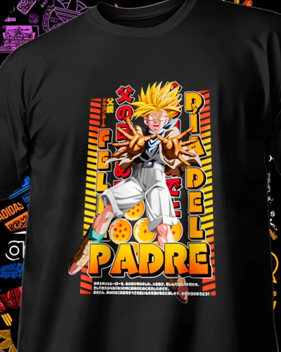 Diseño DTF urbano para playera de papá
