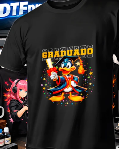 Diseño DTF de personaje clasico para playera