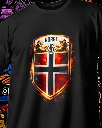 diseños DTF de escudos de equipos del Mundial para impresión DTF: Escudo Noruega Nordico