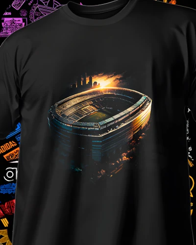diseños DTF de escudos de equipos del Mundial para impresión DTF: Estadio Mundial Nocturno