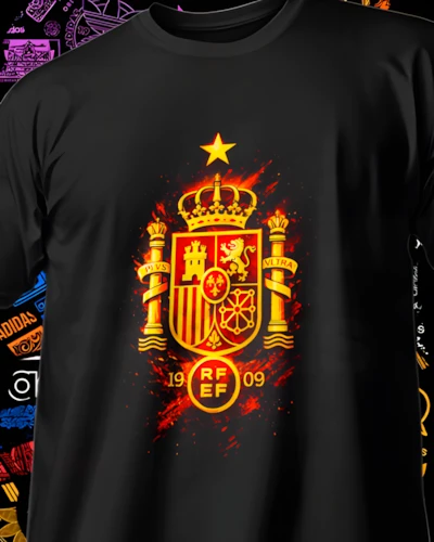diseños DTF de escudos de equipos del Mundial para impresión DTF: Escudo España Real