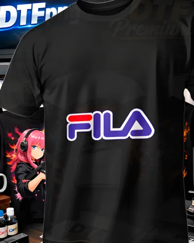 Mockup DTF de Fila Neon Clasico V2 para publicacion editorial dtf-fila-playeras