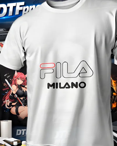 Mockup DTF de Fila Milano Blanco para publicacion editorial dtf-fila-playeras