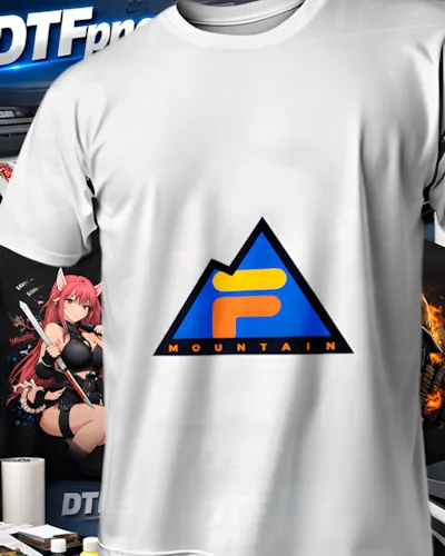 Mockup DTF de Fila Mountain Blanco para publicacion editorial dtf-fila-playeras