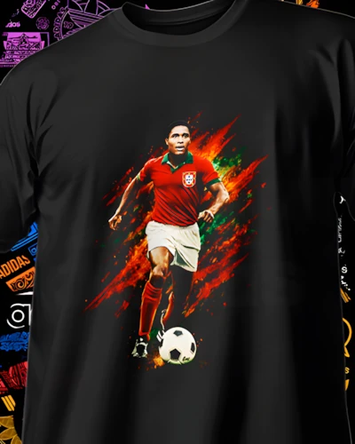 diseños DTF de fútbol para impresión DTF: Leyenda Británica en Rojo