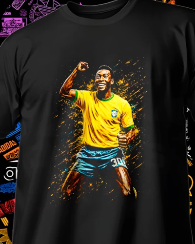 diseños DTF de fútbol para impresión DTF: Pele Gol de Leyenda