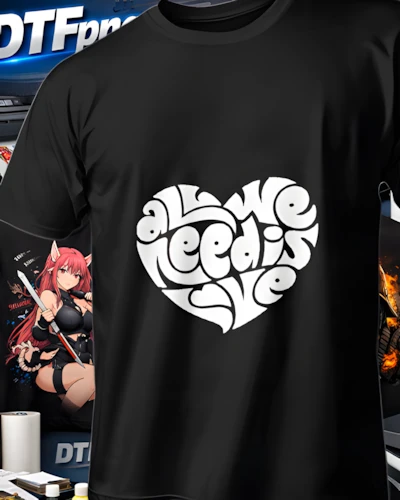 Mockup para playera del diseño Corazón Psicodélico Blanco, colección Gráficas Mixtas