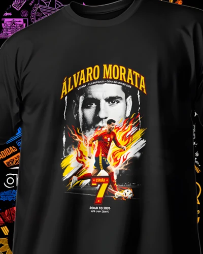 diseños DTF de jugadores Mundial 2026 para impresión DTF: Álvaro Morata España 2026