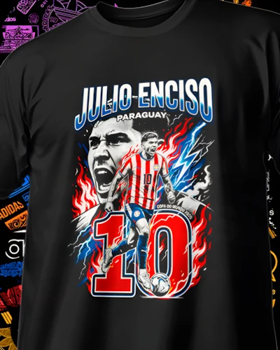 diseños DTF de jugadores Mundial 2026 para impresión DTF: Julio Enciso Guarani Mundial