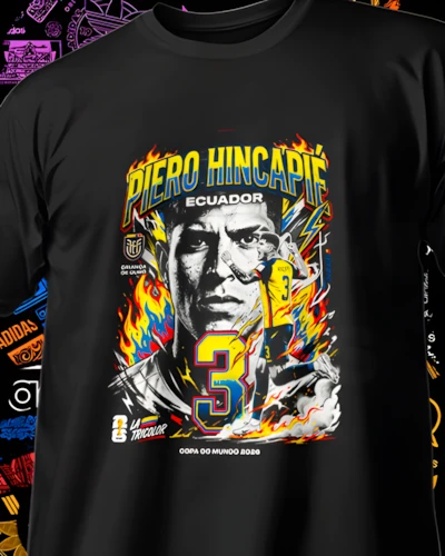 diseños DTF de jugadores Mundial 2026 para impresión DTF: Piero Hincapié Ecuador 2026