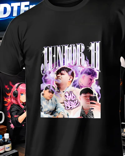Mockup DTF Junior H para regalos de fans