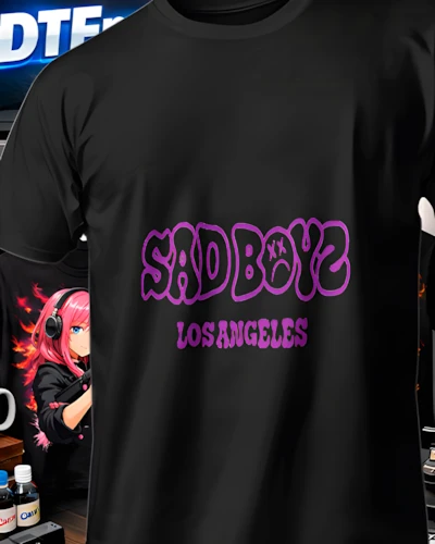 Playera DTF Sad Boyz estilo Los Angeles