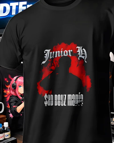 Diseño DTF Junior H Sad Boyz para playeras