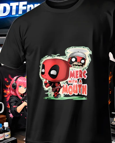 Playera DTF de antiheroe para venta urbana