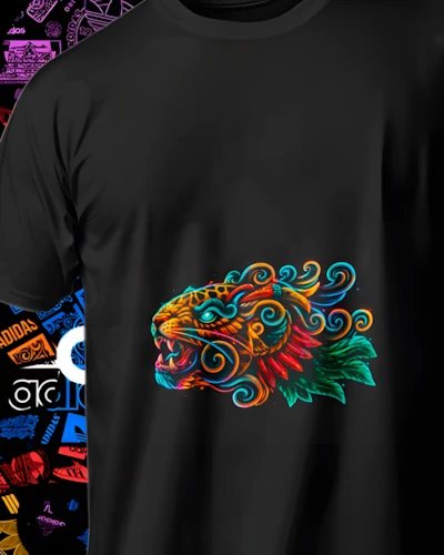 diseños DTF México para impresión DTF: Dragon de Plumas Mexicano
