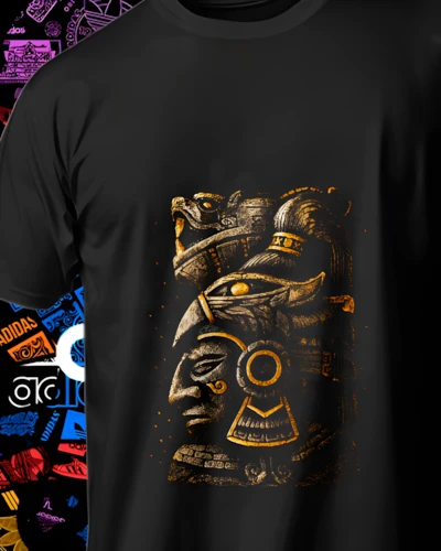 diseños DTF México para impresión DTF: Perfil Real Mexica