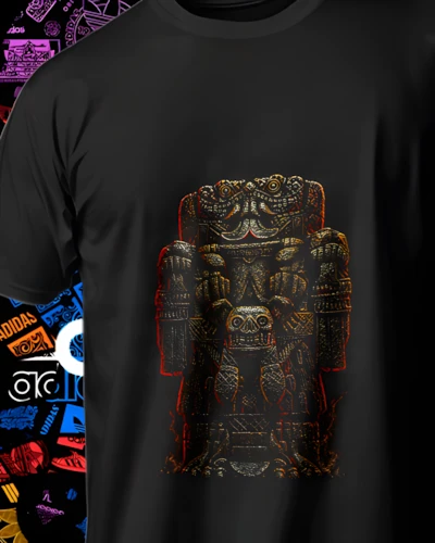 diseños DTF México para impresión DTF: Totem de Piedra Antigua