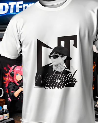 Mockup DTF de Logo Retrato de Natanael para publicacion editorial dtf-natanael-cano-playeras
