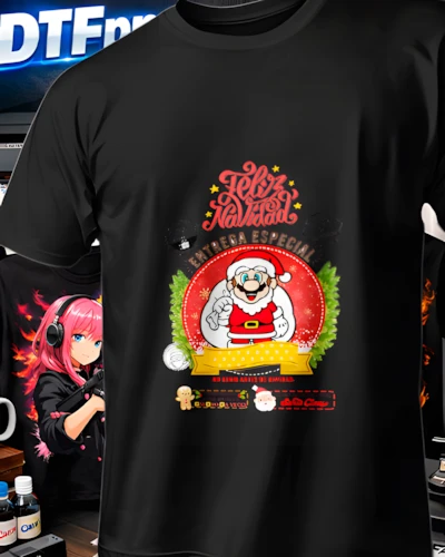 diseños DTF Navidad para impresión DTF: Santa Claus Entrega Especial V2