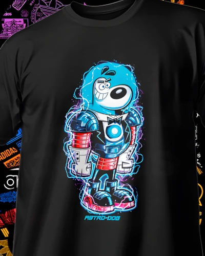 Playera DTF retro con grafico de alto contraste