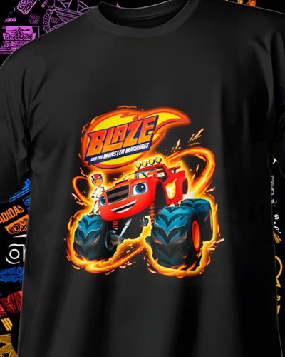 Playera DTF de caricatura para pedido por metro