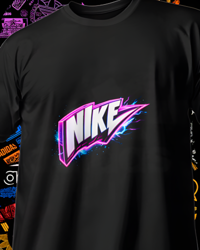 Diseño DTF Nike Rayo Morado de la colección Nike para playeras personalizadas.