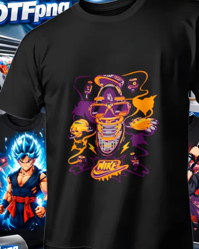 Diseño DTF Nike Mono Morado de la colección Nike para playeras personalizadas.
