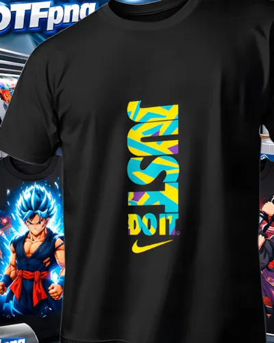 Diseño DTF Nike Just Do It Vertical de la colección Nike para playeras personalizadas.