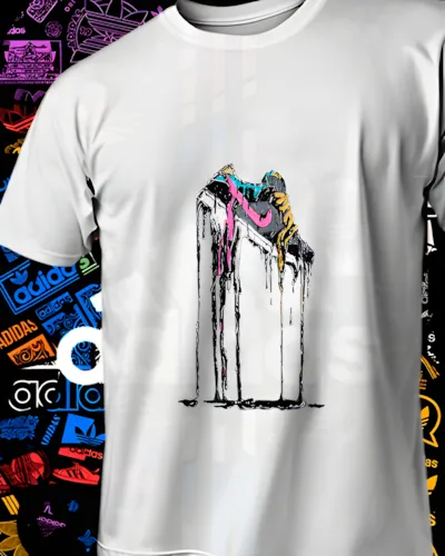 Diseño DTF Nike Drip Blanco de la colección Nike para playeras personalizadas.