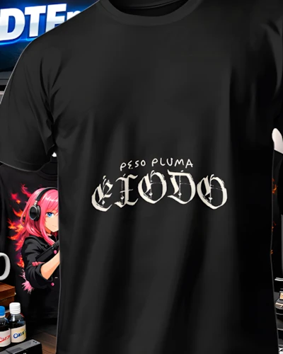 Mockup DTF de GtoD Tipografia Minimal para publicacion editorial dtf-peso-pluma-playeras