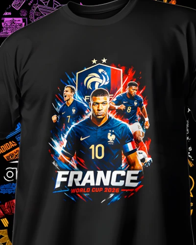 diseños DTF de Selecciones Mundial 2026 para impresión DTF: Francia Escudo Mundial 2026