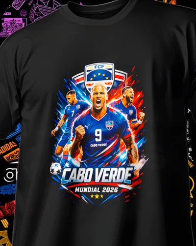 diseños DTF de Selecciones Mundial 2026 para impresión DTF: Cabo Verde Fuerza Mundial 2026