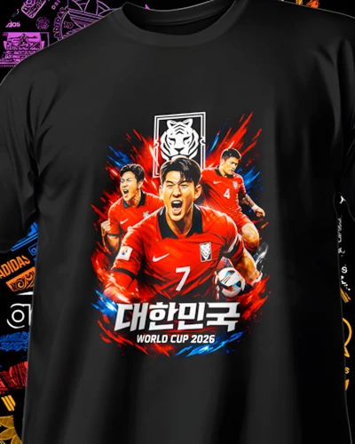 diseños DTF de Selecciones Mundial 2026 para impresión DTF: Corea del Sur Impacto Mundial 2026