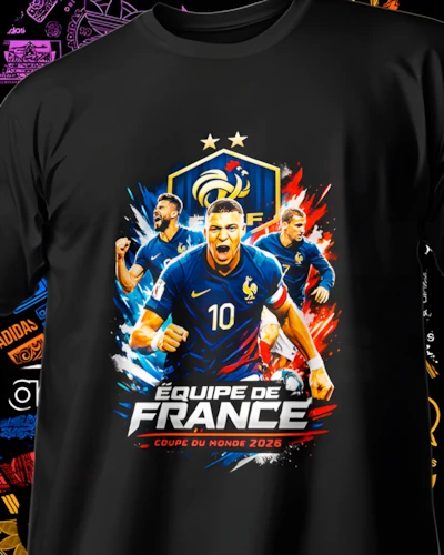 diseños DTF de Selecciones Mundial 2026 para impresión DTF: Francia Energia Mundial 2026