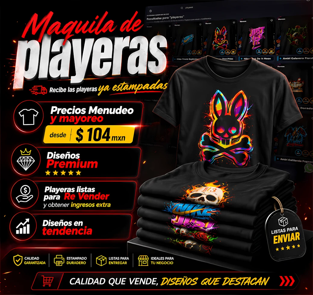 Promocion DTFpng playeras